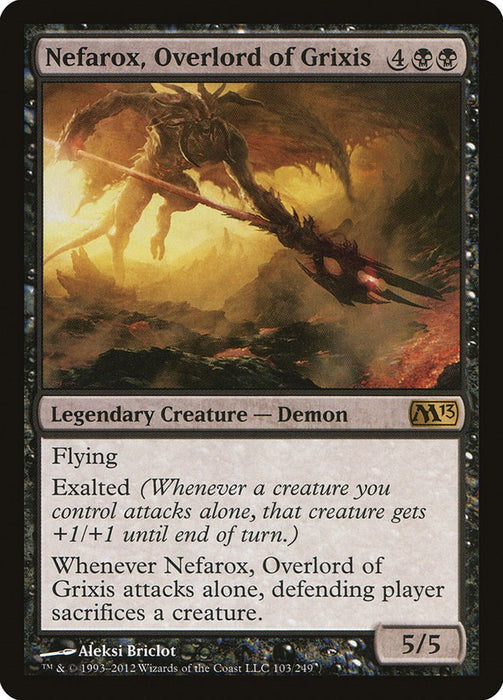 Nefarox, Overlord of Grixis [M13 - 103]