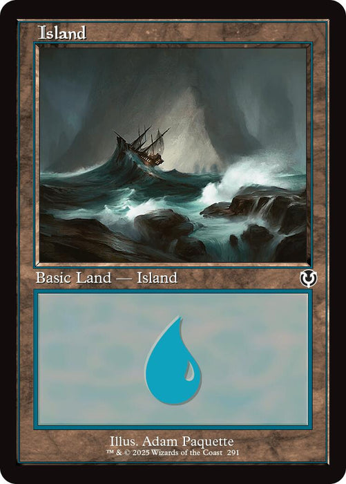 Island (291) (Retro Frame)