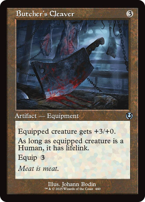 Butcher's Cleaver (Retro Frame)