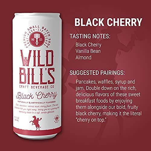 Black Cherry - Premium Cane Sugar Soda, 12-Pack, Cans