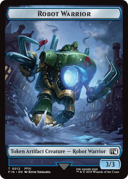 Hero (0006) // Robot Warrior Double-Sided Token (Back)