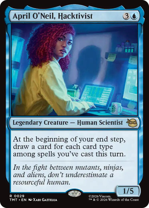April O'Neil, Hacktivist