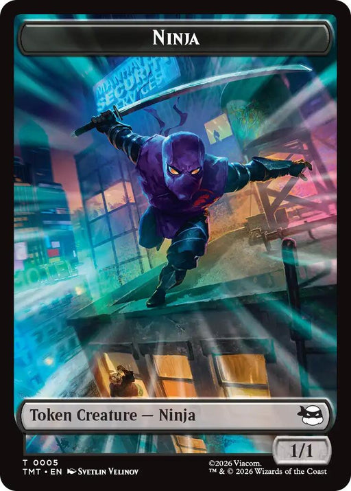 Ninja // Mutagen Double-Sided Token