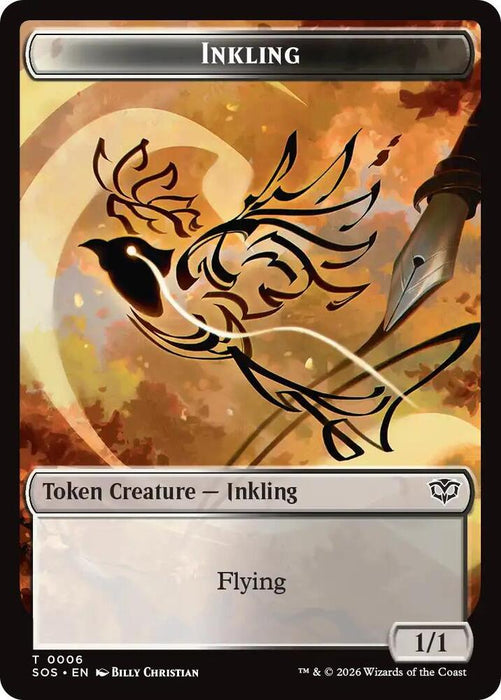 Fractal (0004) // Inkling (006) Double-Sided Token (Back)