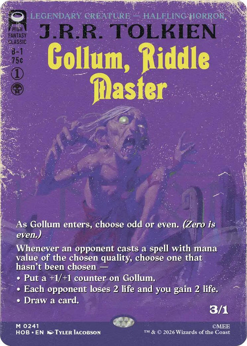 Gollum, Riddle Master (Borderless)