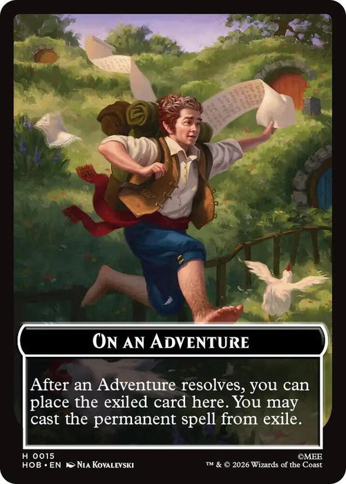 Human Soldier // On An Adventure Double-Sided Token (Back)