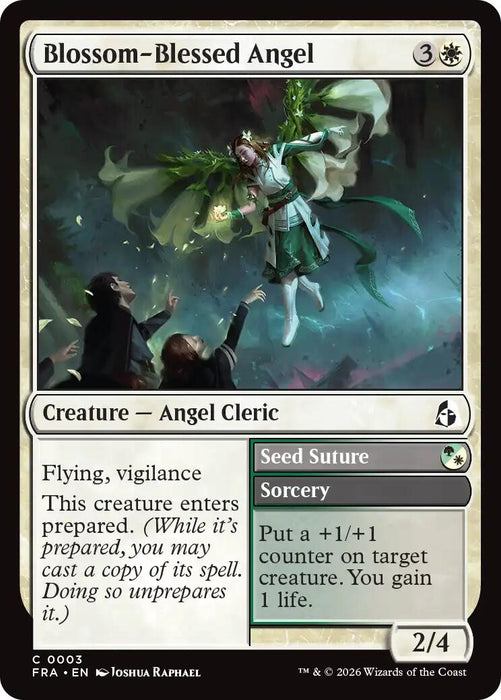 Blossom-Blessed Angel