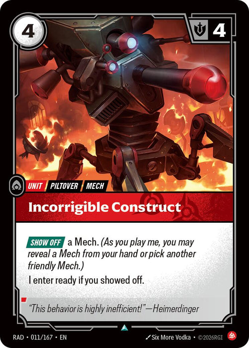 Incorrigible Construct