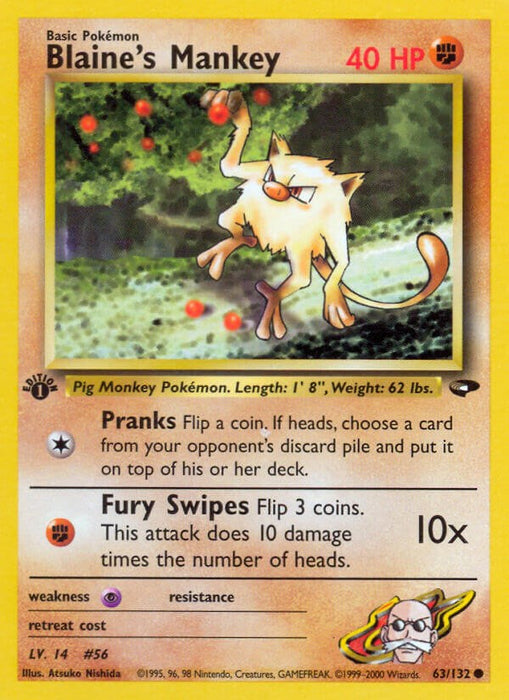 Blaine's Mankey [G2 - 063/132]