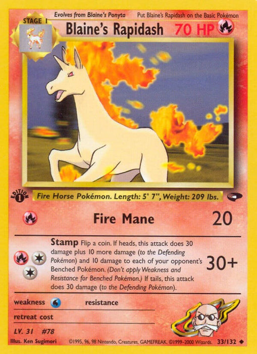 Blaine's Rapidash [G2 - 033/132]