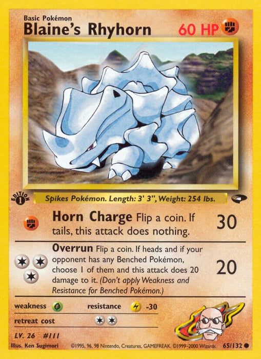 Blaine's Rhyhorn [G2 - 065/132]