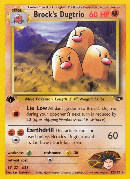 Brock's Dugtrio [G2 - 022/132]