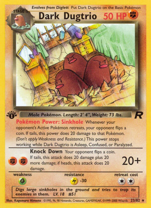 Dark Dugtrio (23) [TR - 23/82]