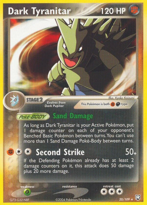 Dark Tyranitar - 020/109 [RR - 20/109]