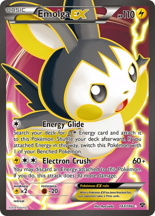 Emolga EX (143 Full Art) [XY - 143/146]