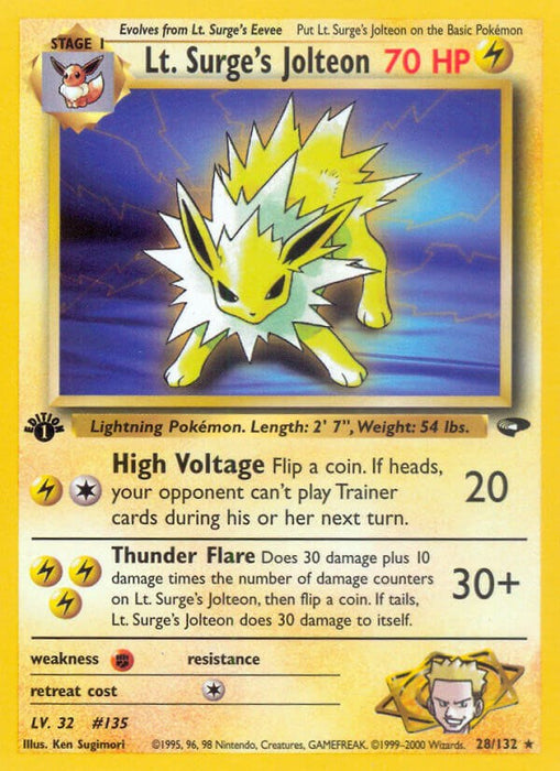 Lt. Surge's Jolteon [G2 - 028/132]