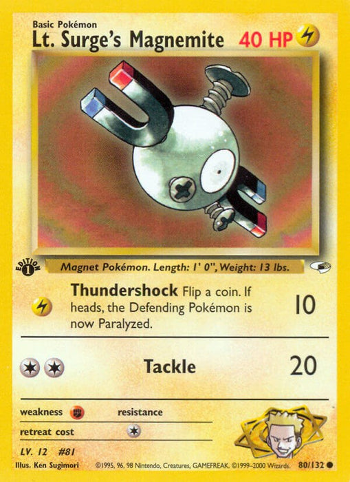 Lt. Surge's Magnemite (80) [G1 - 080/132]