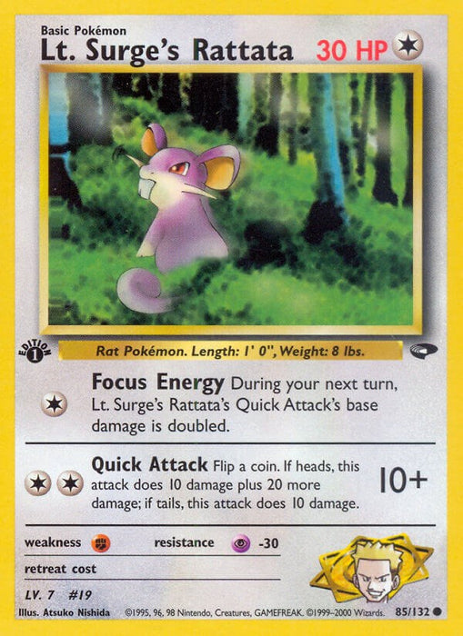 Lt. Surge's Rattata [G2 - 085/132]