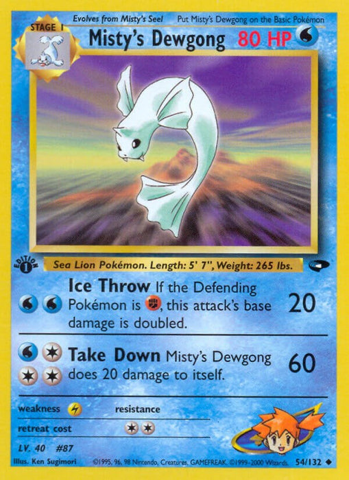 Misty's Dewgong [G2 - 054/132]