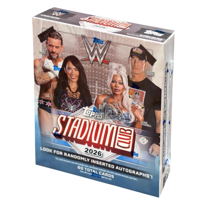 2026 Topps Stadium Club WWE Wrestling Mega Box