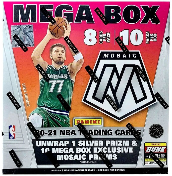 2020-21 Panini Mosaic Basketball Mega 80-Card Box