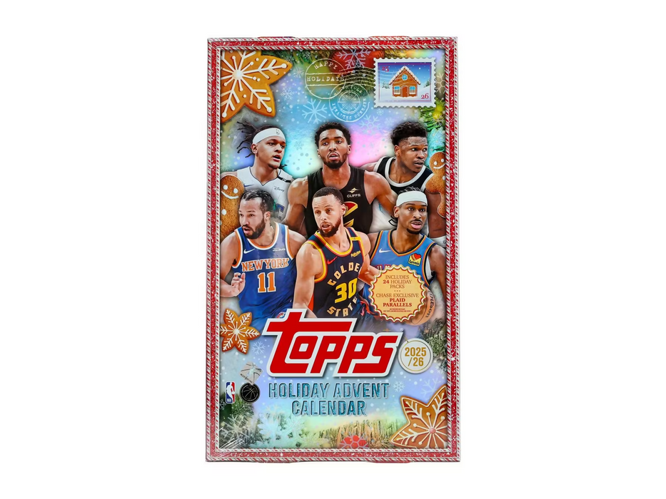 2025-26 Topps Holiday Basketball Countdown Calendar Box