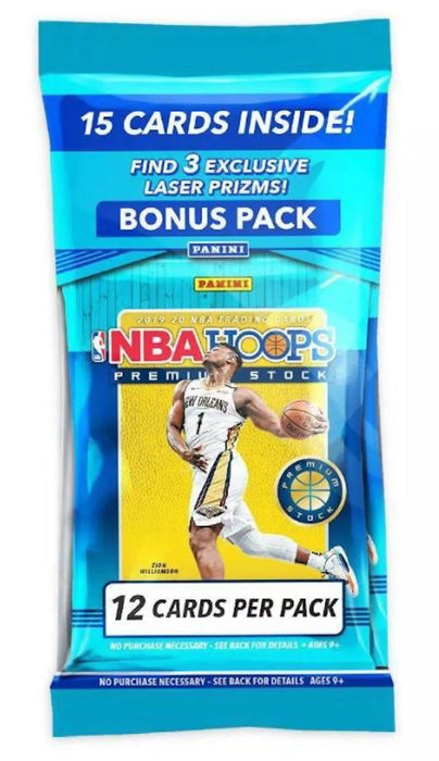 PANINI 2019/20 HOOPS PREMIUM STOCK BASKETBALL CELLO MULTI 15-CARD PACK