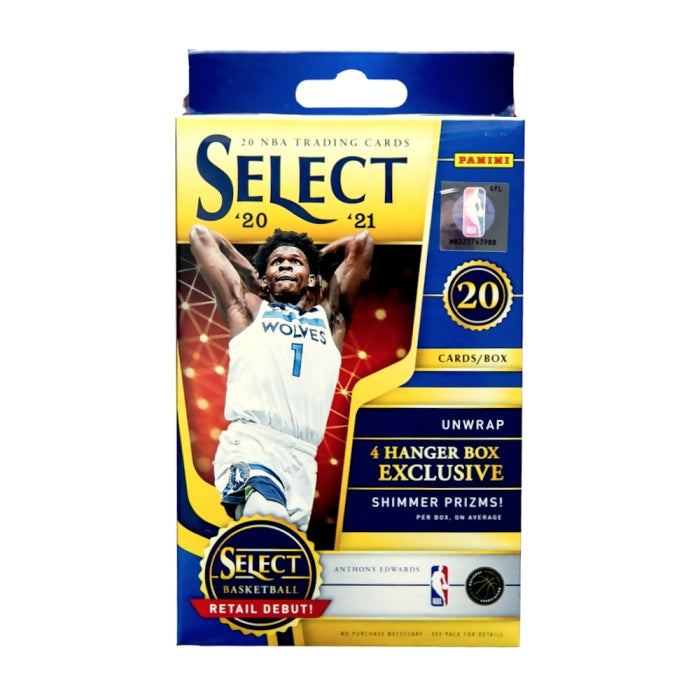 2020-21 Panini Select Basketball Hanger Box (Shimmer Prizms)