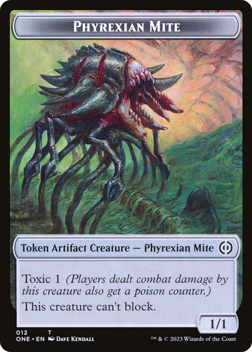 Phyrexian Mite Token (12) [Phyrexia: All Will Be One Tokens]