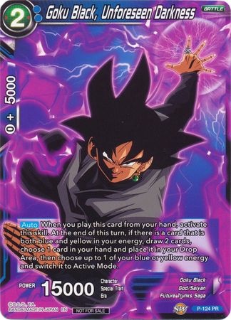Goku Black, Unforeseen Darkness (Regional Championship 2020) (P-124) [Tournament Promotion Cards]