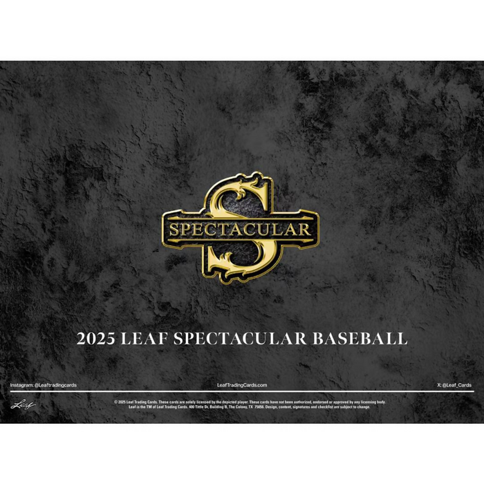 2025 Leaf Spectacular Baseball Hobby Box