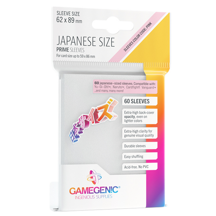 Gamegenic - Card Sleeves:  Japanese Size White