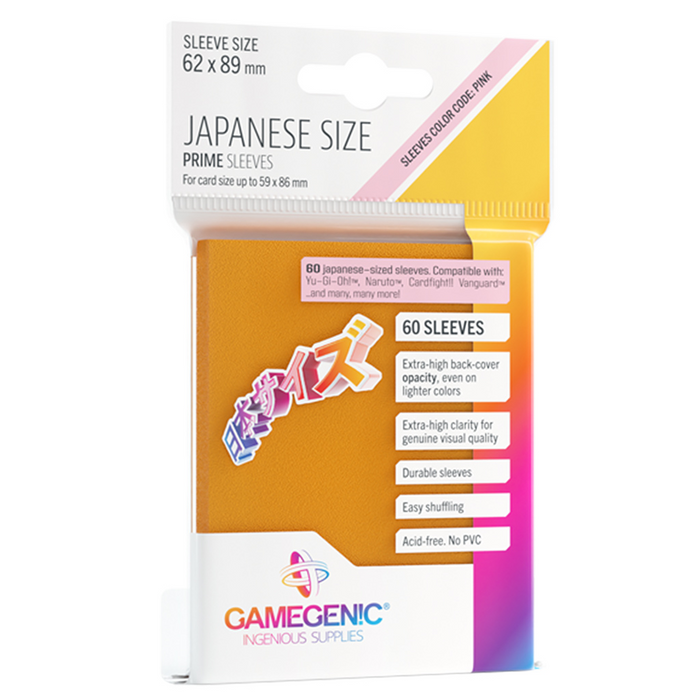 Gamegenic - Card Sleeves:  Japanese Size Orange