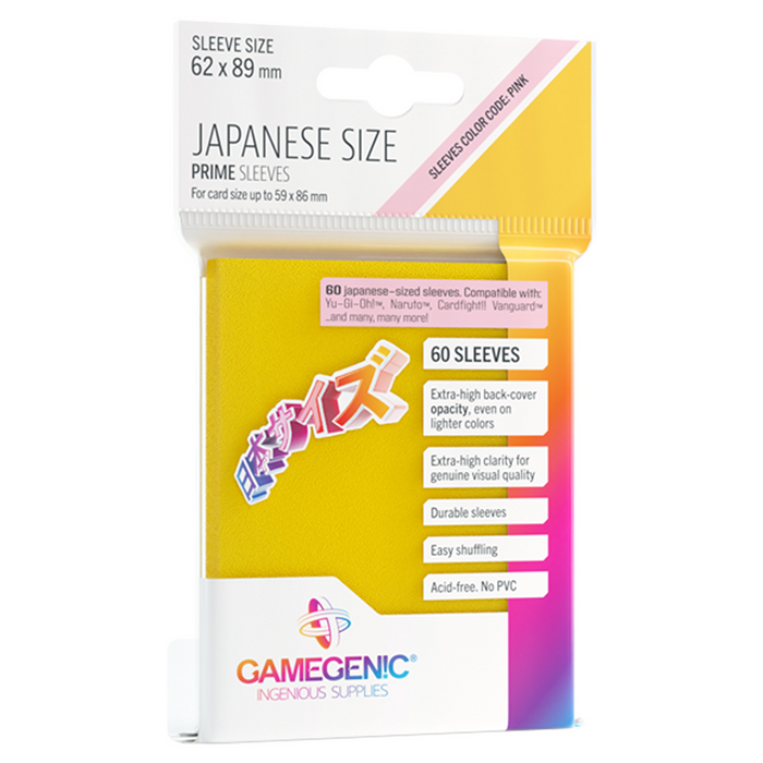 Gamegenic - Card Sleeves:  Japanese Size Yellow