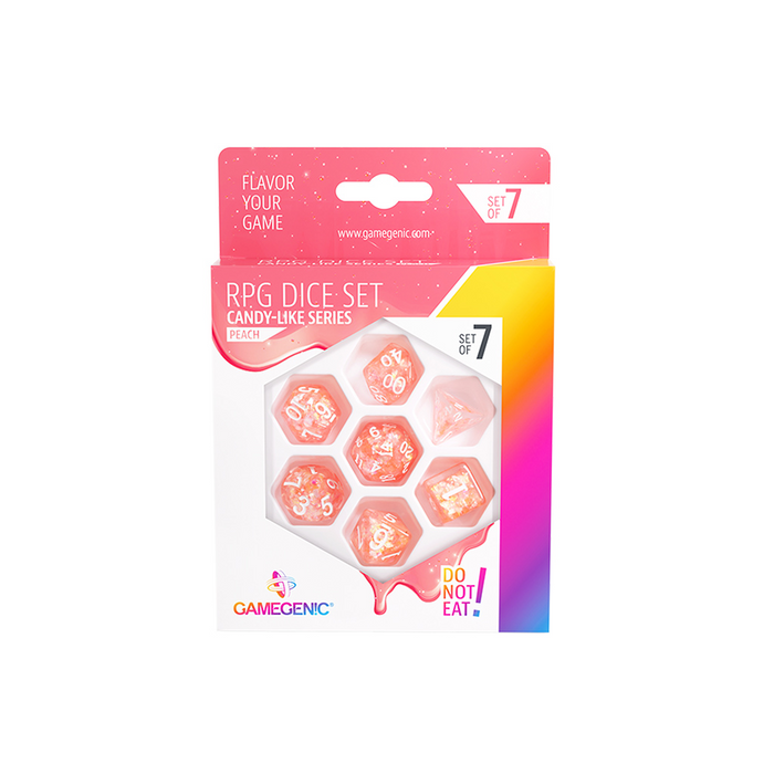 Gamegenic - Candy-Like Series: Peach RPG Dice Set (7pcs)
