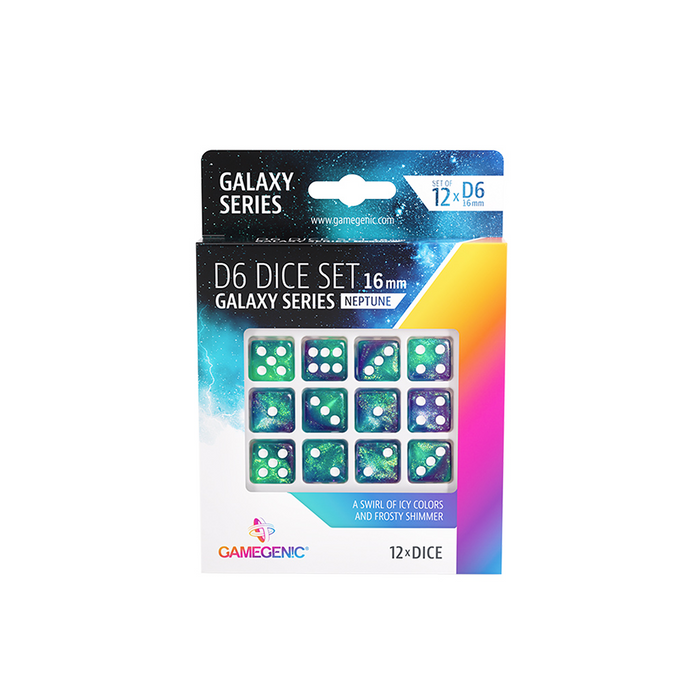 Gamegenic - Galaxy Series: Neptune D6 16 MM (12 pcs)