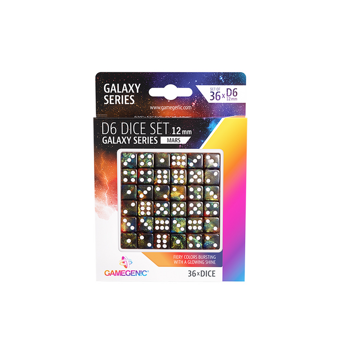 Gamegenic - Galaxy Series: Mars D6 12 MM (36 pcs)