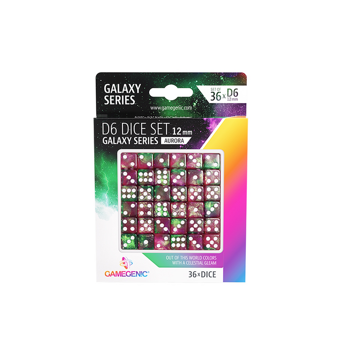 Gamegenic - Galaxy Series: Aurora D6 12 MM (36 pcs)