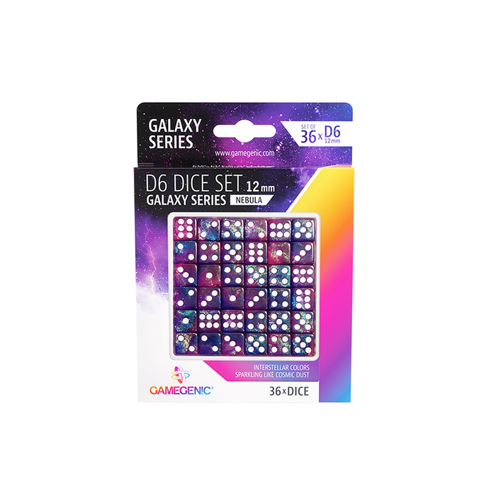 Gamegenic - Galaxy Series: Nebula D6 12 MM (36 pcs)