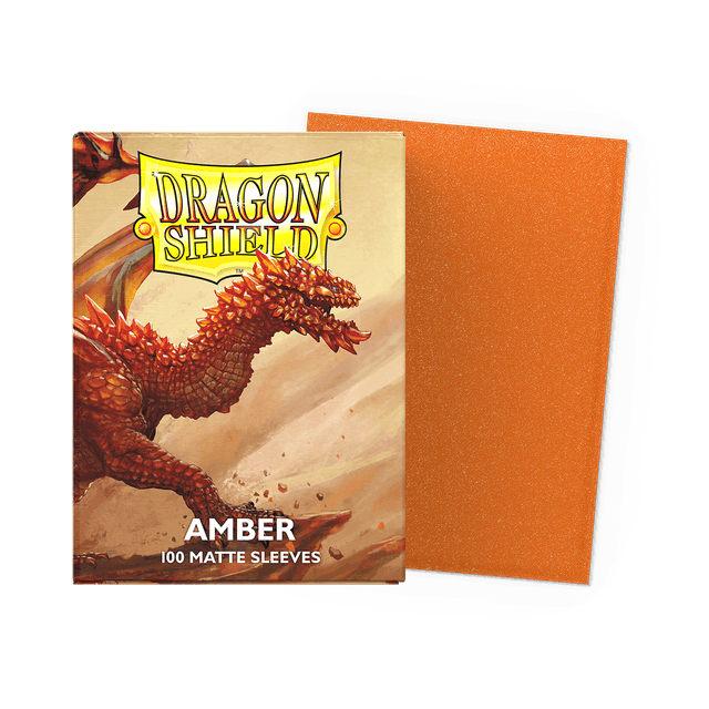 Amber Black  - Dragon Shield Sleeves (100 ct.)