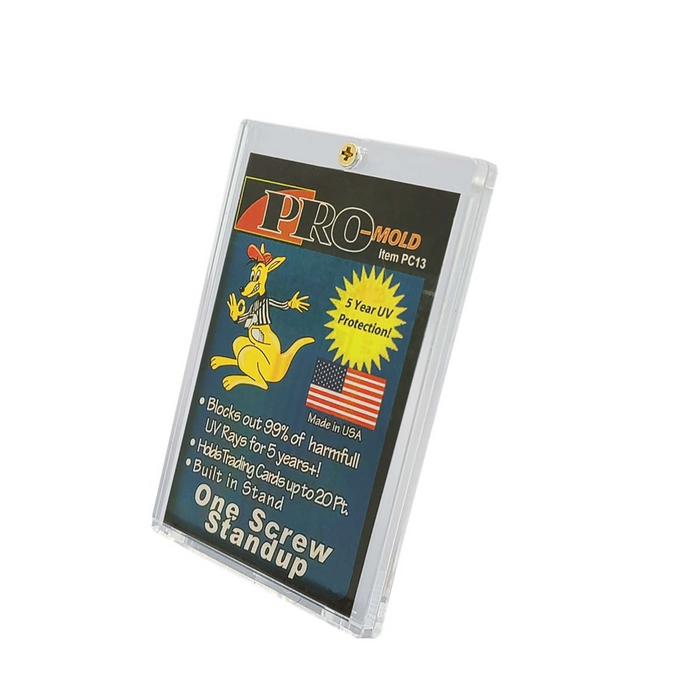 Pro-Mold - 1-Screw Card Holder with Built-In Stand - 20 PT (5 Year+ UV)