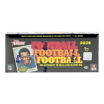 2026 Topps Heritage Football Hobby Box