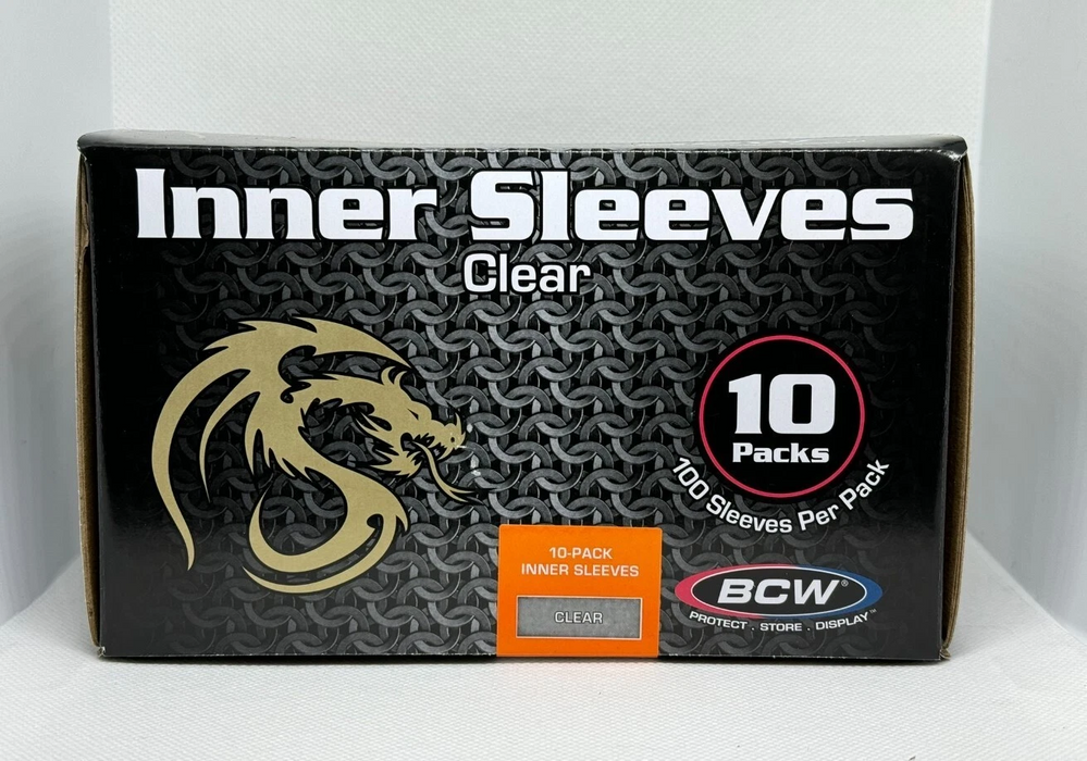 BCW Supplies - Regular Inner Sleeves - (10pack) (100ct)