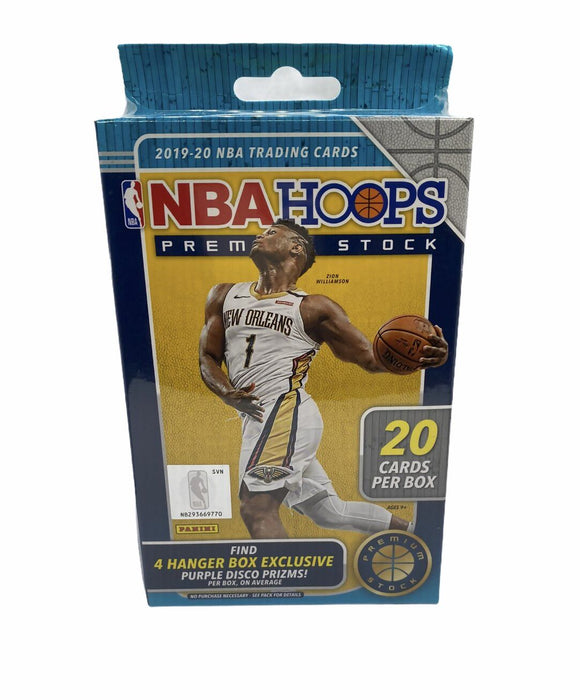 2019-20 NBA HOOPS PREMIUM STOCK NBA BASKETBALL HANGER BOX
