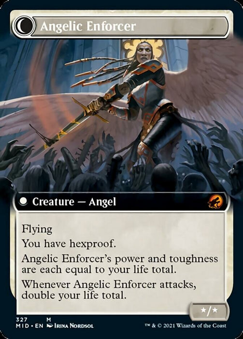 Enduring Angel // Angelic Enforcer (Extended) [Innistrad: Midnight Hunt]