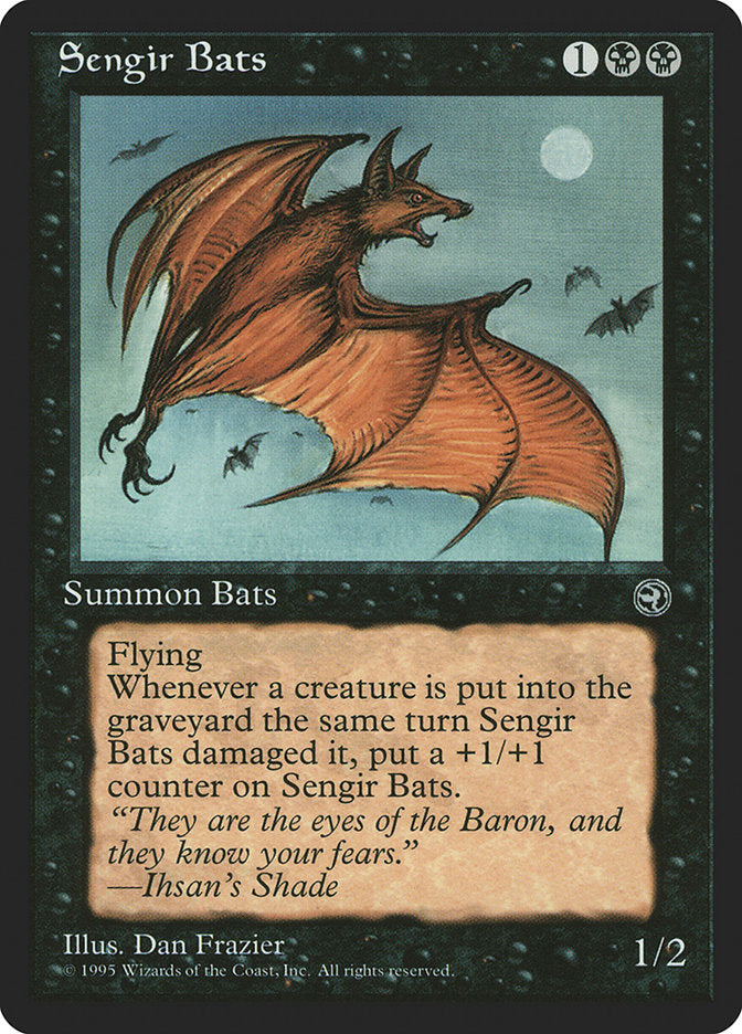 Sengir Bats (Ihsan's Shade Flavor Text) [Homelands]
