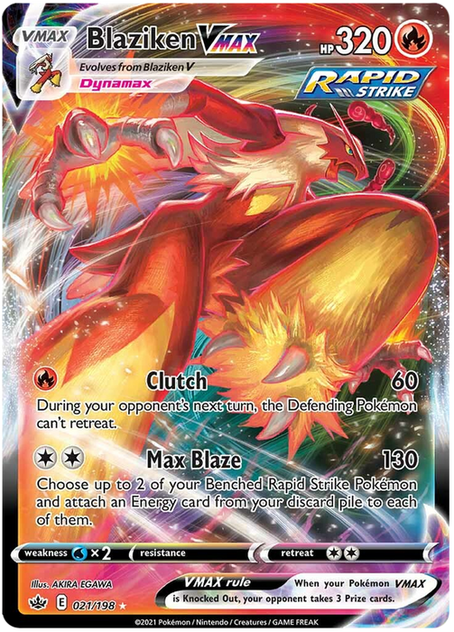 Blaziken VMAX (021/198) [Sword & Shield: Chilling Reign]