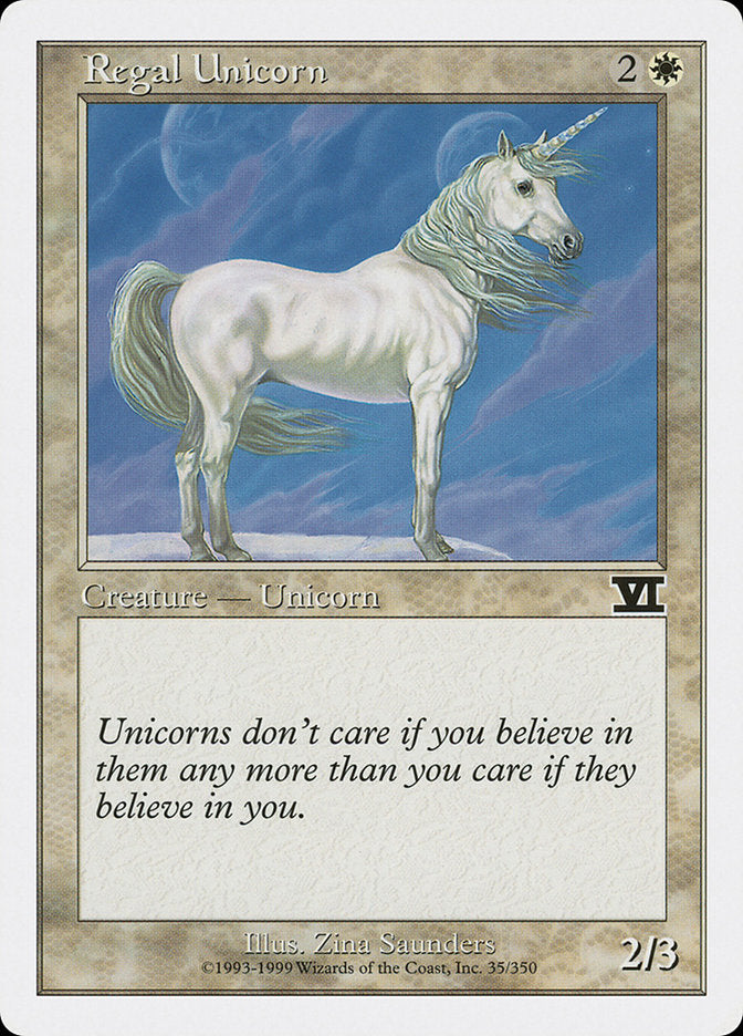 Regal Unicorn [Classic Sixth Edition]