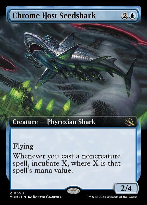 Chrome Host Seedshark (Extended Art) [March of the Machine]