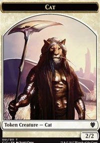 Cat // Cat Warrior Double-sided Token [Commander 2017 Tokens]